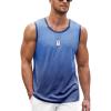 COOFANDY Men’s Workout Tank Top 2 Pack Casual Soft Sleeveless Gym Muscle Shirts Bodybuilding Tee(Blue)