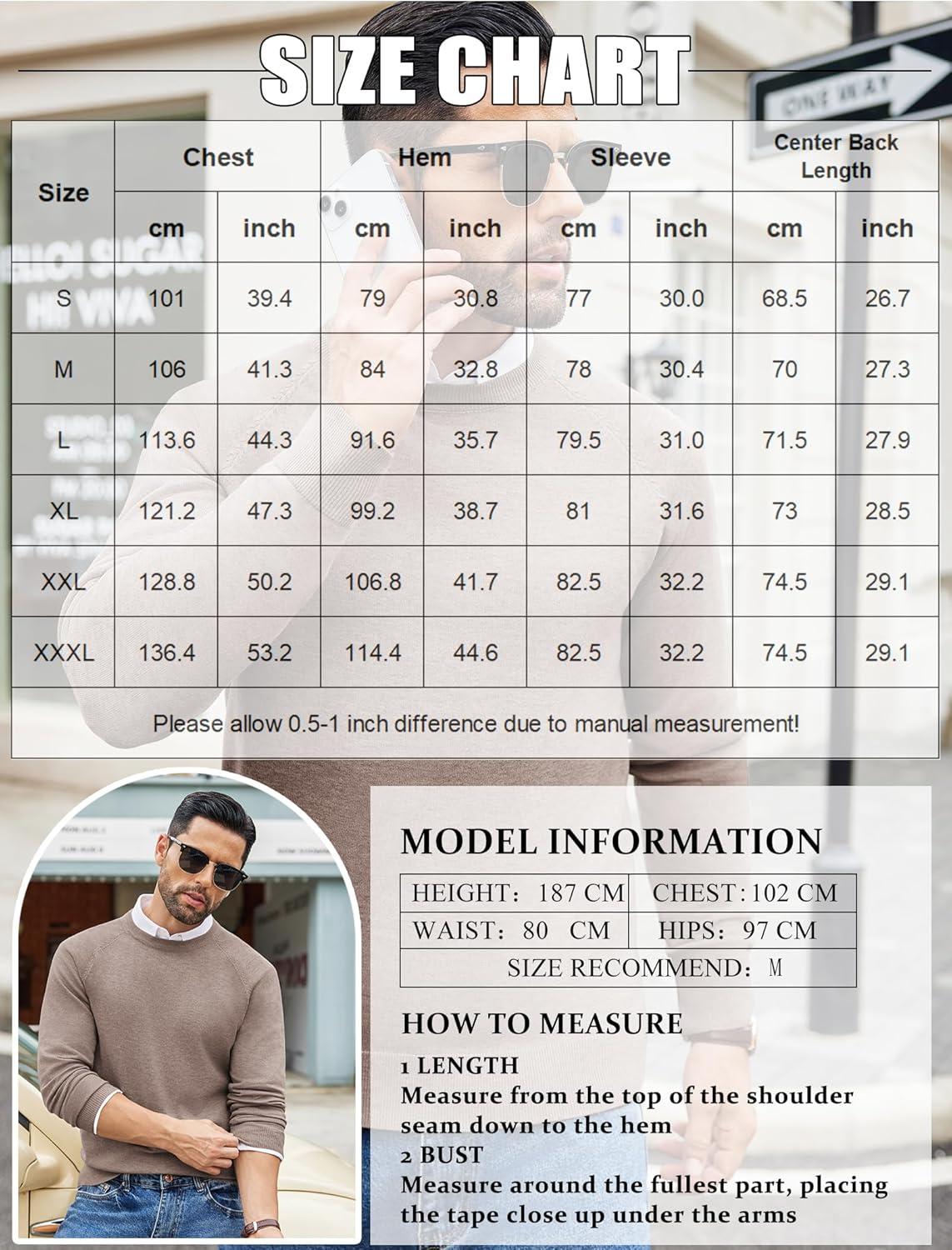imageCOOFANDY Mens Crewneck Sweater Casual Dress Pullover Sweaters Slim Fit Lightweight Long Sleeve Raglan SweatersLight Khaki
