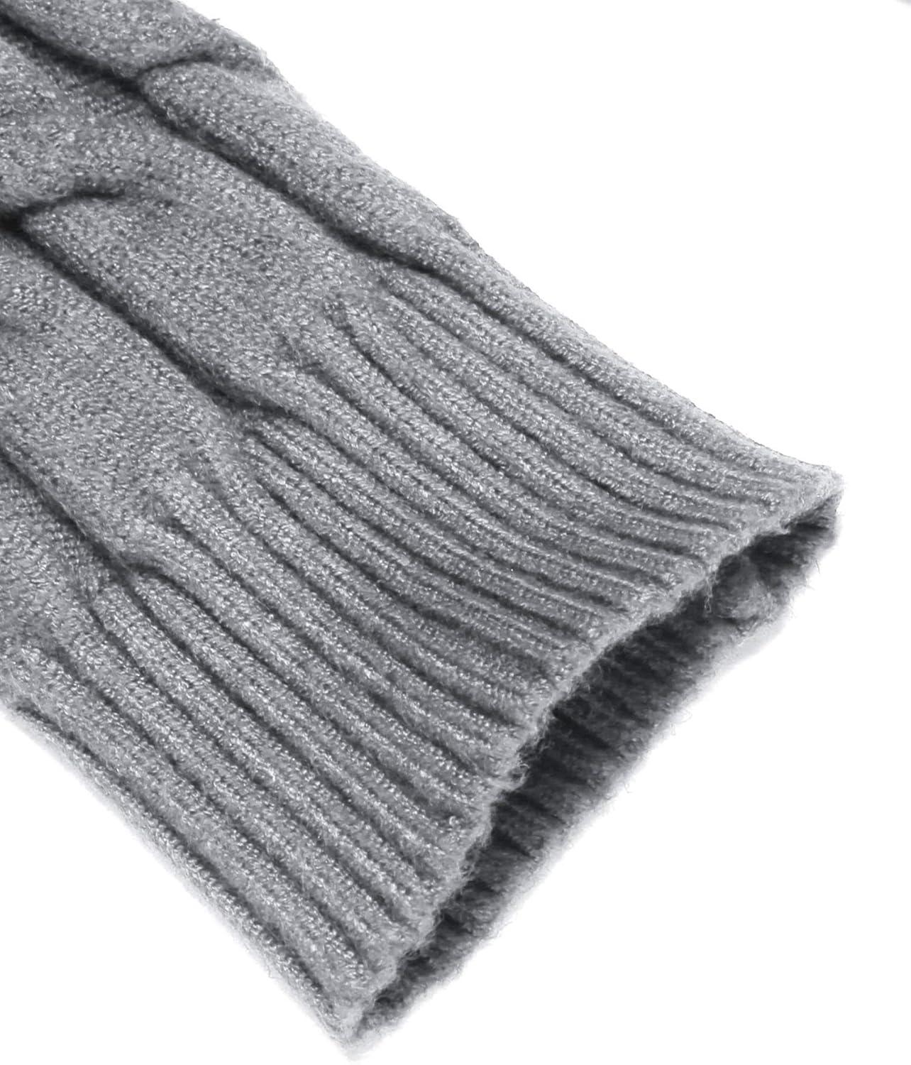 imageCOOFANDY Mens Slim Fit Turtleneck Sweater Casual Twisted Knitted Pullover SweatersGrey