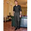 COOFANDY Men Classic Fit Dress Pant Casual Flat Front Pant Expandable Waist Suit Pant(A-dark Grey)