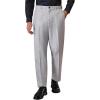 COOFANDY Men Classic Fit Dress Pant Casual Flat Front Pant Expandable Waist Suit Pant(A-light Grey Heather)