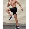 COOFANDY Men’s Athletic Running Shorts 7″ Quick Dry Lightweight Workout Gym Basketball Hiking Shorts with Pockets(Black)