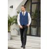 COOFANDY Men’s Casual Business Vests Lightweight Waistcoat Slim Fit Suit Vest(Royal Blue)