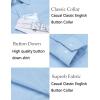 COOFANDY Men’s Casual Button Down Shirt Long Sleeve Linen Chambray Shirt(1- Sky Blue)