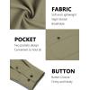 COOFANDY Mens Casual Button Down Shirts Long Sleeve Wrinkle Free Untucked Dress Shirts(Army Green)