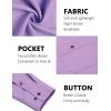 COOFANDY Mens Casual Button Down Shirts Long Sleeve Wrinkle Free Untucked Dress Shirts(Purple)