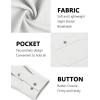 COOFANDY Mens Casual Button Down Shirts Long Sleeve Wrinkle Free Untucked Dress Shirts(White)