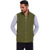 COOFANDY Men’s Casual Outerwear Vest Lightweight Full-Zip Sleeveless Jacket Outdoor Hiking Travel Golf Vest with Pockets(Army Green)