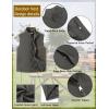 COOFANDY Men’s Casual Outerwear Vest Lightweight Full-Zip Sleeveless Jacket Outdoor Hiking Travel Golf Vest with Pockets(Dark Grey)