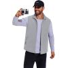 COOFANDY Men’s Casual Outerwear Vest Lightweight Full-Zip Sleeveless Jacket Outdoor Hiking Travel Golf Vest with Pockets(Light Grey)
