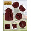 COOFANDY Men’s Casual Outerwear Vest Lightweight Full-Zip Sleeveless Jacket Outdoor Hiking Travel Golf Vest with Pockets(Wine Red)