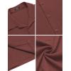 COOFANDY Men’s Casual Short Sleeve Button Down Shirt Textured Summer Beach Shirt(Coffee)