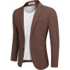 COOFANDY Mens Casual Sport Coat Regular Fit Lightweight Blazers Jacket Two Button Business Suit Jackets(Brown)