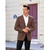 COOFANDY Mens Casual Sport Coat Regular Fit Lightweight Blazers Jacket Two Button Business Suit Jackets(Brown)