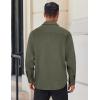 COOFANDY Mens Flannel Shirts Long Sleeve Lightweight Plaid Shirt Casual Button Down Shirts Jacket(Army Green)