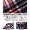 COOFANDY Mens Flannel Shirts Long Sleeve Lightweight Plaid Shirt Casual Button Down Shirts Jacket(Red Blue)
