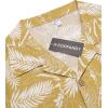 COOFANDY Mens Hawaiian Shirt Short Sleeve Buttoon Down Shirts Casual Tropical Floral Summer Linen Shirts(P- Palm Leaf)