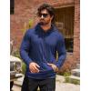 COOFANDY Mens Hoodie Casual Drawstring Athletic Hoodies Hooded Pullover Sweatshirts with Pocket(Blue)