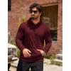 COOFANDY Mens Hoodie Casual Drawstring Athletic Hoodies Hooded Pullover Sweatshirts with Pocket(Burgundy)
