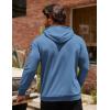 COOFANDY Mens Hoodie Casual Drawstring Athletic Hoodies Hooded Pullover Sweatshirts with Pocket(Dark Blue)