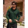 COOFANDY Mens Hoodie Casual Drawstring Athletic Hoodies Hooded Pullover Sweatshirts with Pocket(Dark Green)