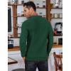 COOFANDY Men’s Knit Polo Shirts Long Sleeve Sweater Polo Lightweight Fashion Casual Collared Shirts(Green)
