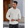 COOFANDY Men’s Knit Polo Shirts Long Sleeve Sweater Polo Lightweight Fashion Casual Collared Shirts(White)