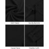 COOFANDY Mens Long Sleeve Button Down Shirt Casual Lightweight Shacket Spring Fall Shirt Jacket Overshirt(Black)