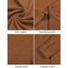 COOFANDY Mens Long Sleeve Button Down Shirt Casual Lightweight Shacket Spring Fall Shirt Jacket Overshirt(Light Brown)