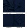 COOFANDY Mens Long Sleeve Button Down Shirt Casual Lightweight Shacket Spring Fall Shirt Jacket Overshirt(Navy Blue)