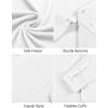 COOFANDY Mens Long Sleeve Button Down Shirt Casual Lightweight Shacket Spring Fall Shirt Jacket Overshirt(White)