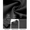 COOFANDY Mens Long Sleeve Button Down Shirts Casual Untucked Shirts for Men Dress Shirts Beach Wedding Shirts(A Black)