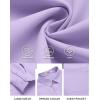 COOFANDY Mens Long Sleeve Button Down Shirts Casual Untucked Shirts for Men Dress Shirts Beach Wedding Shirts(Lavender)