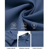 COOFANDY Mens Long Sleeve Button Down Shirts Casual Untucked Shirts for Men Dress Shirts Beach Wedding Shirts(Navy Blue)