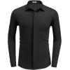 COOFANDY Mens Long Sleeve Wrinkle Free Shirts Casual Button Down Shirt Stretch Dress Shirt(Black)