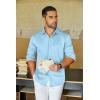 COOFANDY Mens Long Sleeve Wrinkle Free Shirts Casual Button Down Shirt Stretch Dress Shirt(Light Blue)