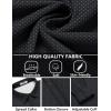 COOFANDY Mens Long Sleeve Wrinkle Free Shirts Casual Button Down Shirt Stretch Dress Shirt(White Spots Black)