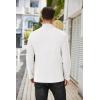 COOFANDY Men’s Mock Turtleneck Sweater Long Sleeve Half Neck Pullover Thermal Casual Ribbed High Neck Pullover Sweater(White)
