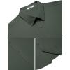 COOFANDY Mens Short Sleeve Dress Shirts Stretch Wrinkle Free Button Down Shirt Casual Summer Top(Army Green)