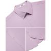 COOFANDY Mens Short Sleeve Dress Shirts Stretch Wrinkle Free Button Down Shirt Casual Summer Top(Purple)