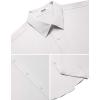 COOFANDY Mens Short Sleeve Dress Shirts Stretch Wrinkle Free Button Down Shirt Casual Summer Top(White)