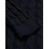 COOFANDY Men’s Slim Fit Turtleneck Sweater Casual Twisted Knitted Pullover Sweaters(Black and Navy Blue)