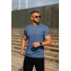 COOFANDY Men’s T Shirt Short Sleeve Classic Crew Neck T-Shirt Casual Summer Basic Tee Shirts(Blue)