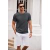 COOFANDY Men’s T Shirt Short Sleeve Classic Crew Neck T-Shirt Casual Summer Basic Tee Shirts(Dark Gray)