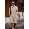 COOFANDY Men’s T Shirt Short Sleeve Classic Crew Neck T-Shirt Casual Summer Basic Tee Shirts(Khaki)
