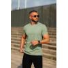 COOFANDY Men’s T Shirt Short Sleeve Classic Crew Neck T-Shirt Casual Summer Basic Tee Shirts(Light Green)
