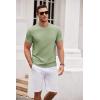 COOFANDY Men’s T Shirt Short Sleeve Classic Crew Neck T-Shirt Casual Summer Basic Tee Shirts(Light Green)