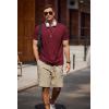 COOFANDY Men’s T Shirt Short Sleeve Classic Crew Neck T-Shirt Casual Summer Basic Tee Shirts(Wine Red)