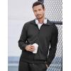 COOFANDY Men’s Tracksuits Casual Sweatsuit 2 Piece Full Zip Athletic Jogging Suit Sets Sport Sweat Suit(Black)