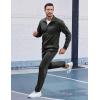 COOFANDY Men’s Tracksuits Casual Sweatsuit 2 Piece Full Zip Athletic Jogging Suit Sets Sport Sweat Suit(Dark Grey)